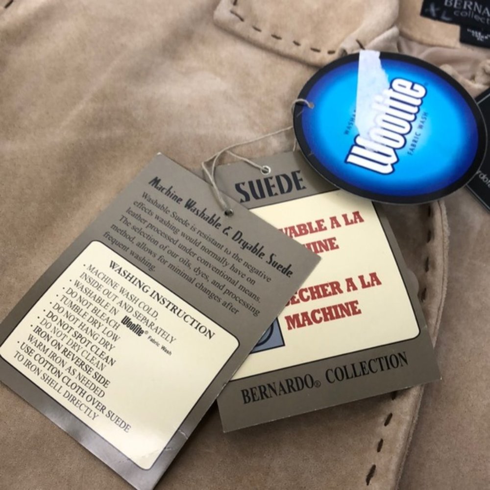 Bernardo Tan Suede Button Front Jacket - Picture 5 of 5